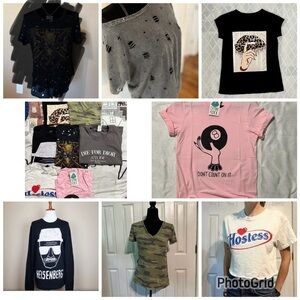 Graphic tee lot size XS-S